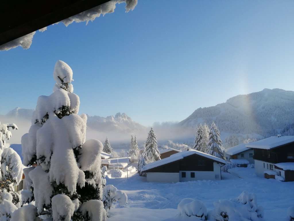 Winterwunderland – Blick vom Balkon
